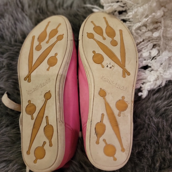 Womens pink cork sneakers - Picture 4 of 5